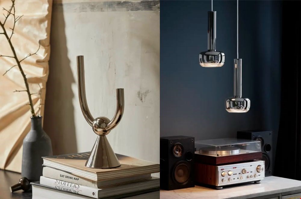 Chromen accessoires van Living and Company Chromen accessoires van Living and Company