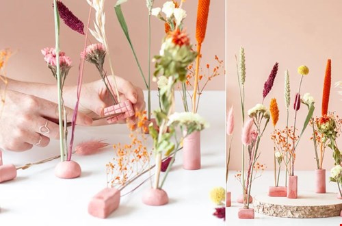 Lekker aan de slag met de bloemen en klei van Bloompost Lekker aan de slag met de bloemen en klei van Bloompost