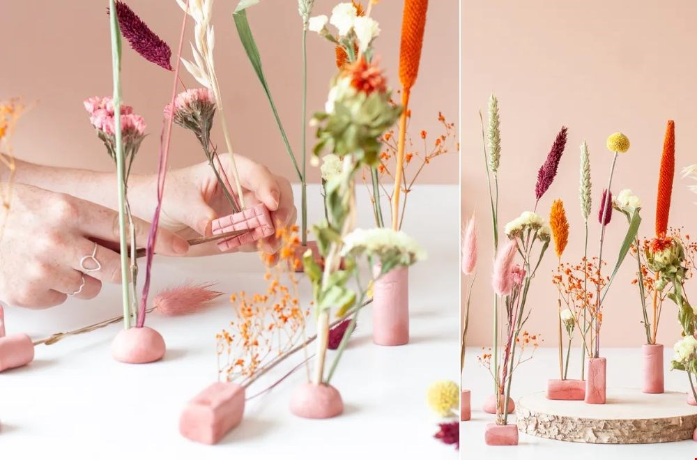 Lekker aan de slag met de bloemen en klei van Bloompost Lekker aan de slag met de bloemen en klei van Bloompost