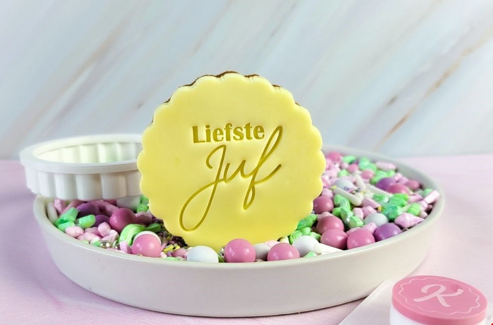 Een gepersonaliseerd koekje van Koekatelier Een gepersonaliseerd koekje van Koekatelier