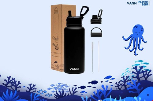 VANN Bottles doneert 10% van de winst aan de Plastic Soup Foundation