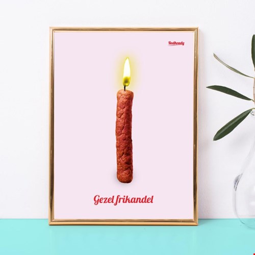 Poster gezelfrikandel