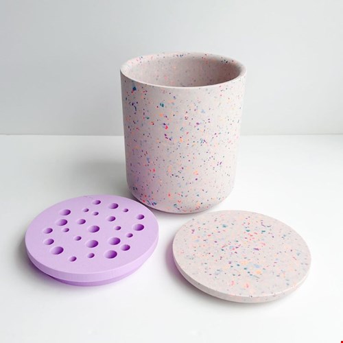 Terrazzo Toff pot met deksel