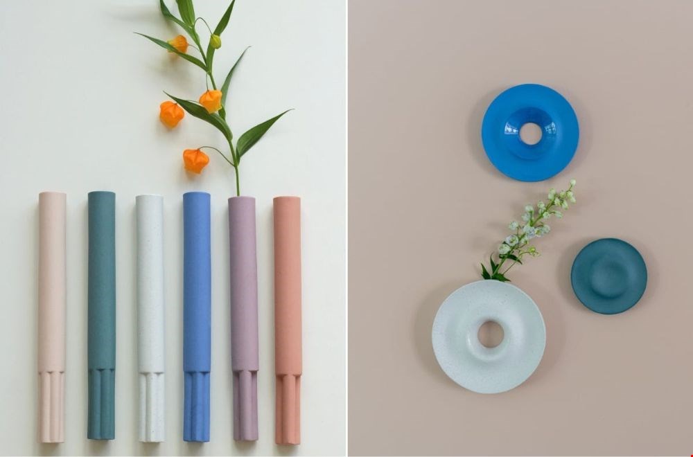 Klein maar fijn, deze wandvaasjes van FORM keramiek Klein maar fijn, deze wandvaasjes van FORM keramiek