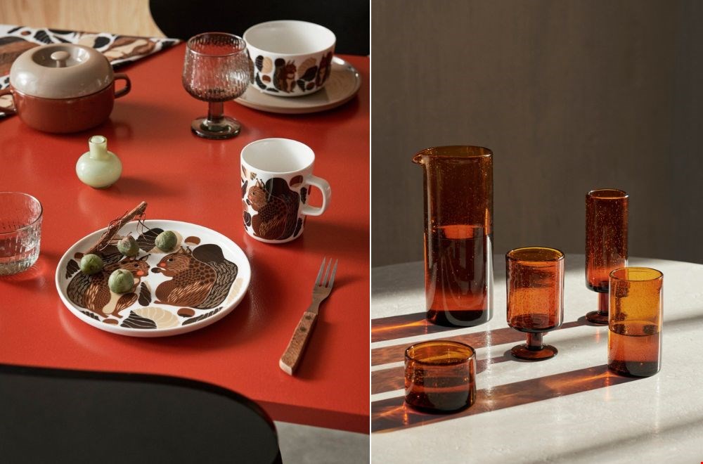 Warme kleuren aan tafel Warme kleuren aan tafel