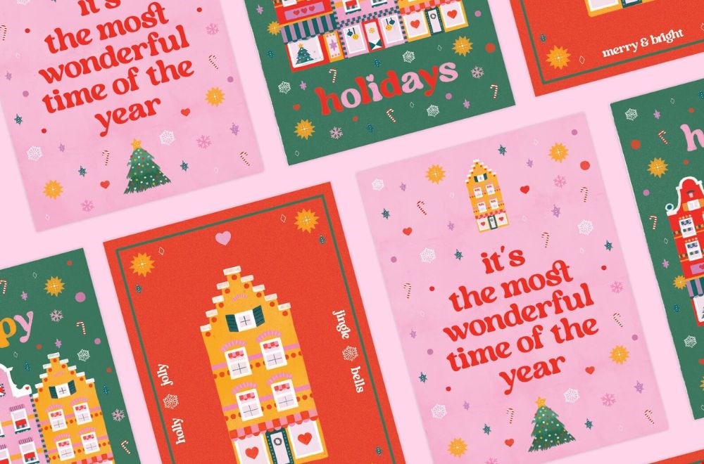 Dit jaar sturen we kleurrijke kerstkaarten! Dit jaar sturen we kleurrijke kerstkaarten!