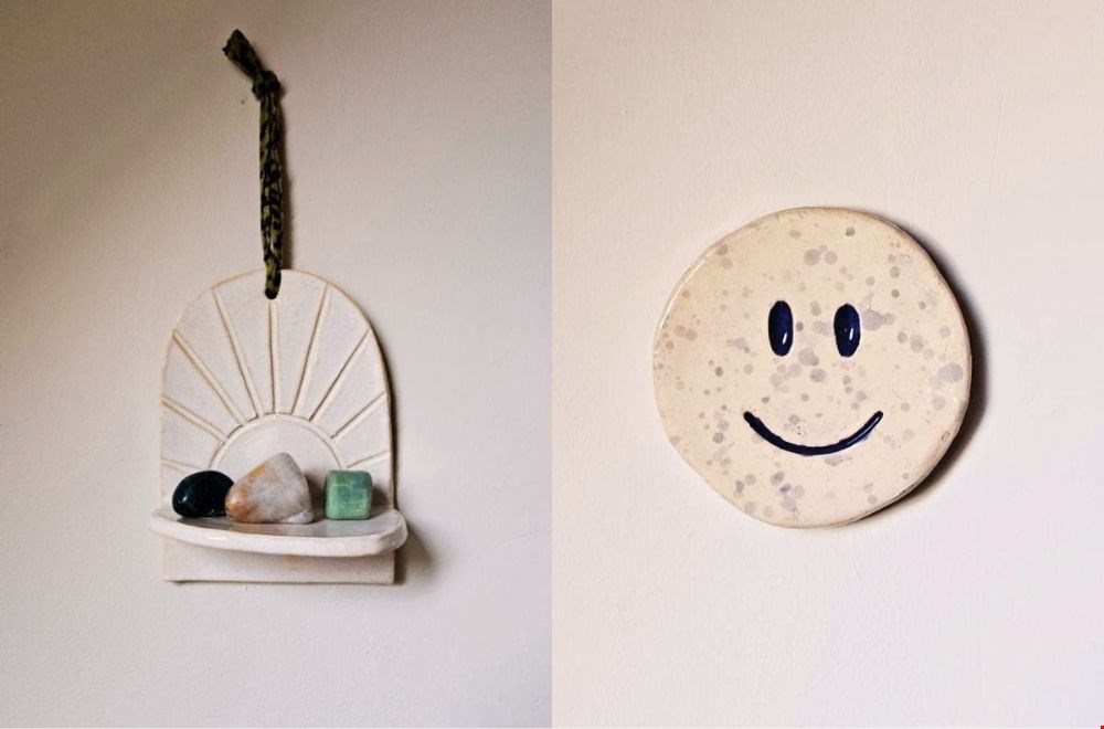 Handgemaakte keramische wandhanger van Studio-Hoeked, perfect voor je interieur Handgemaakte keramische wandhanger van Studio-Hoeked, perfect voor je interieur