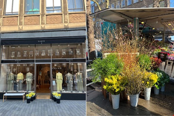 Stijlvolle damesmode scoor je bij Dante6 en voor mooie bloemen stop je bij het stalletje op de brug Stijlvolle damesmode scoor je bij Dante6 en voor mooie bloemen stop je bij het stalletje op de brug