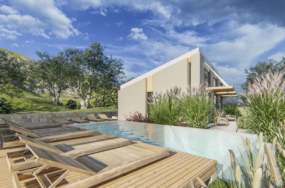 Golden Sun Suites met uitzicht op groene heuvels op Lefkas Golden Sun Suites met uitzicht op groene heuvels op Lefkas