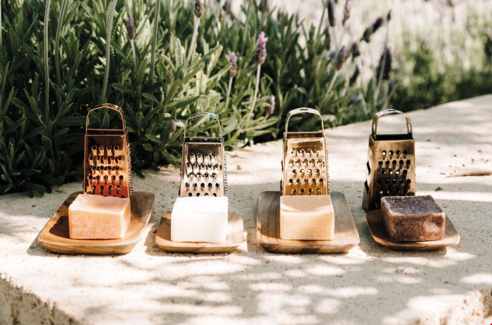 Amberblokjes met de geur van schone was Amberblokjes met de geur van schone was