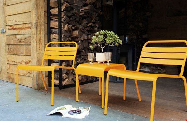 Loungestoel Max okergeel