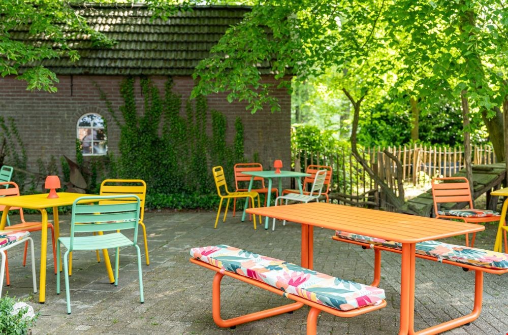 De Vaiana kussen passen perfect op de Max tuinmeubels