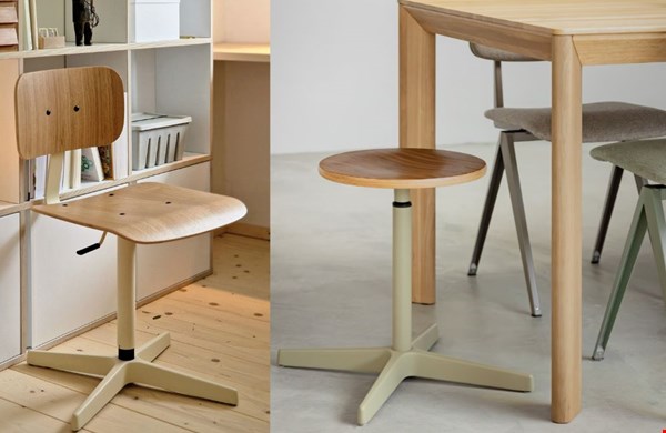 WIN een design kruk of werkstoel naar keuze van De Machinekamer!