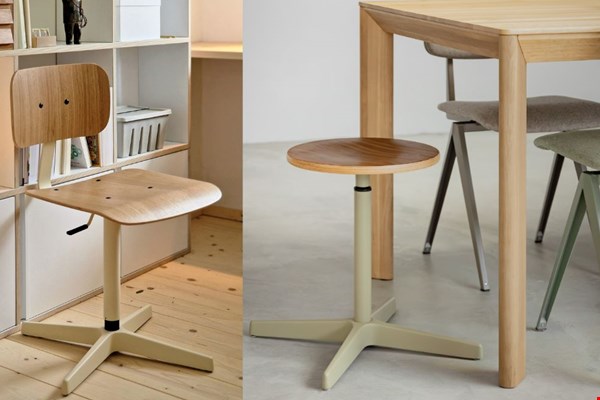 WIN een design kruk of werkstoel naar keuze van De Machinekamer!