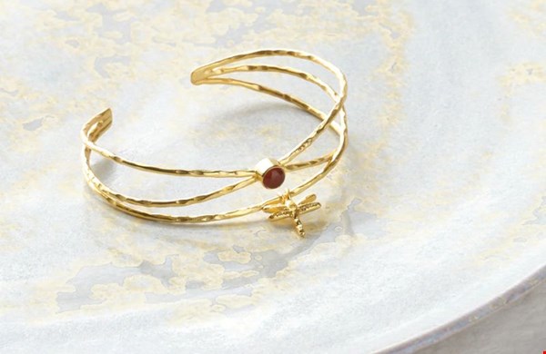 Impressive carneool vergulde armband