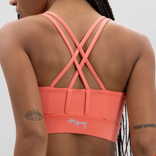 Criss cross bra Peach