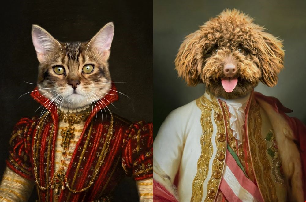 Nachtvacht maakt een koninklijk portret van je huisdier Nachtvacht maakt een koninklijk portret van je huisdier