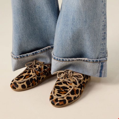 Bootschoenen met luipaardprint