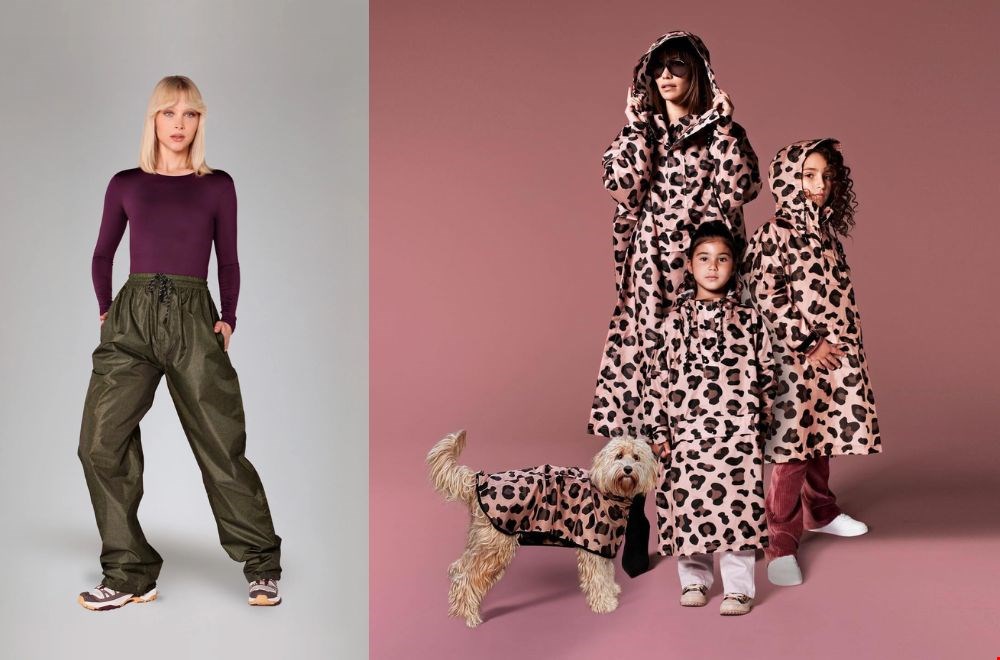 Rainkiss poncho’s: vrolijke prints voor groot, klein én hond