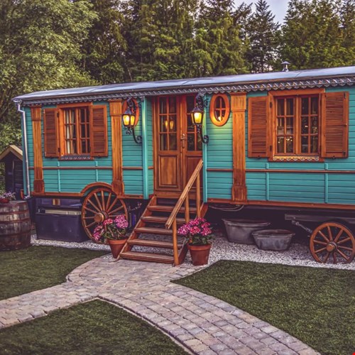 Pipowagen met jacuzzi Pipowagen met jacuzzi