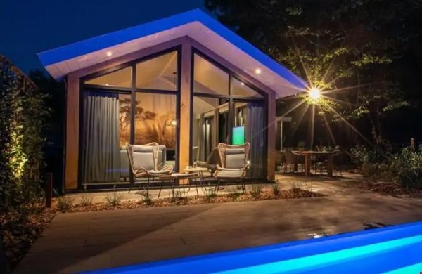 Luxe lodge met zwembad