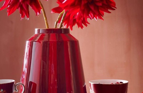 Vaas metaal strepen Vaas metaal strepen