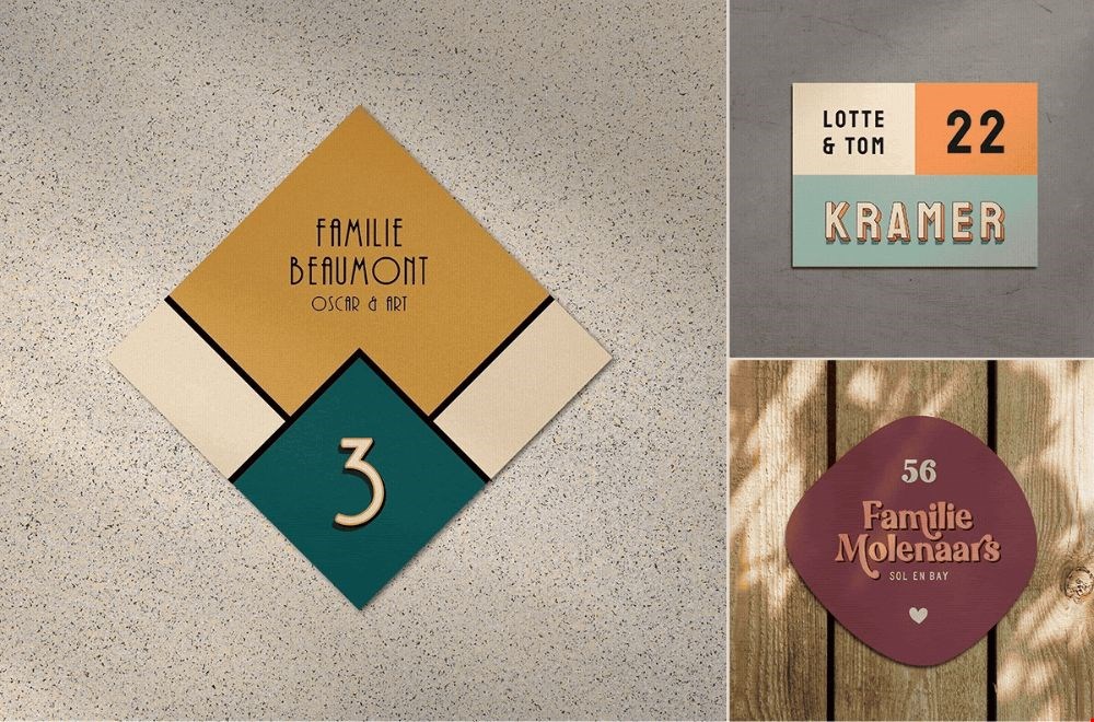 Naambordjes van Perfectly Bold