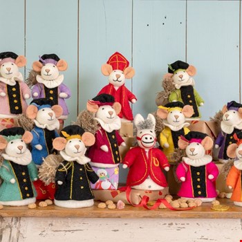 WIN een set van vijf Sint- en Pietermuizen t.w.v. € 84,75 van Sjaal met Verhaal!