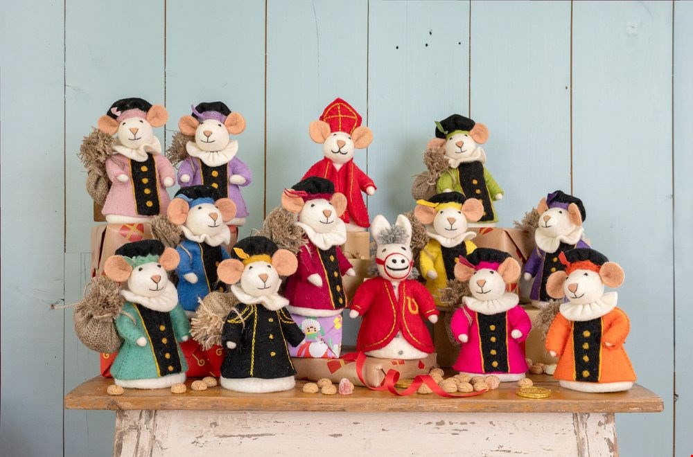 WIN een set van vijf Sint- en Pietermuizen t.w.v. € 84,75 van Sjaal met Verhaal!