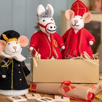 WIN een set van vijf Sint- en Pietermuizen t.w.v. € 84,75 van Sjaal met Verhaal!