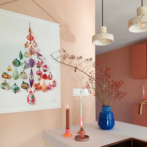 Vintage kerstballenboom