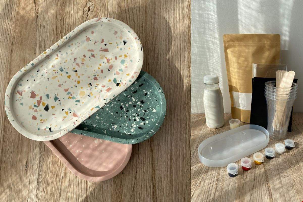 DIY-terrazzo pakket van Studio Fabrini