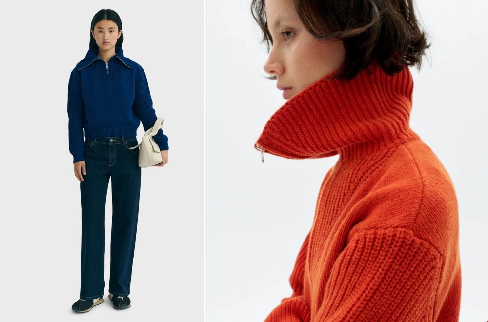 Bij Loya Breda spotten we deze wollen trui van Thinking Mu