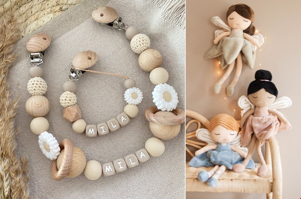 Handgemaakte speenkoorden van  Luxespeenkoorden