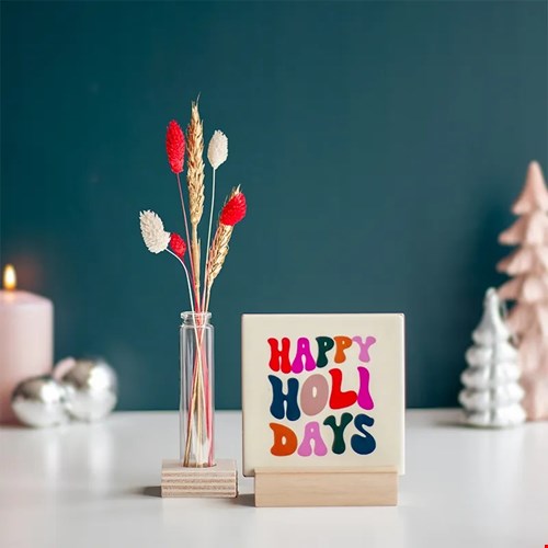 Tegeltje Happy. Holidays