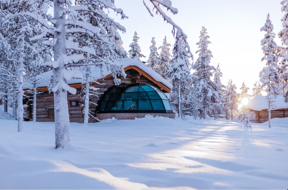 Slapen in een iglo in Kakslauttanen Arctic Resort 