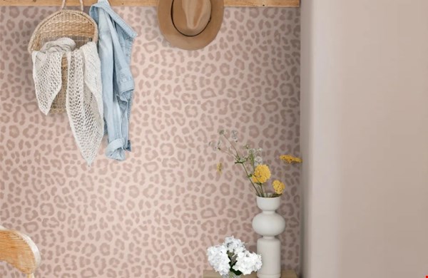 Panterprint poederroze