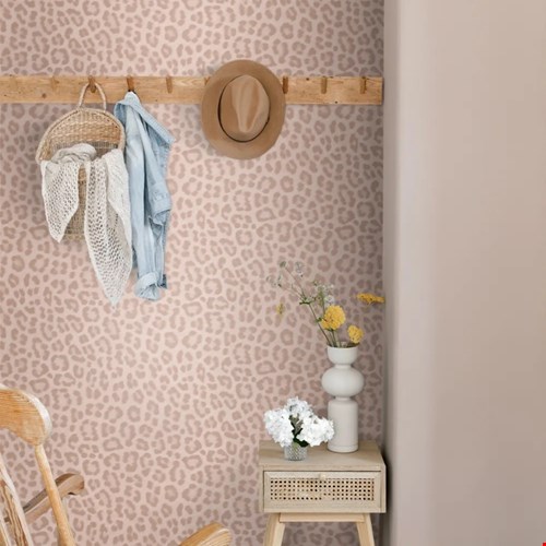 Panterprint poederroze