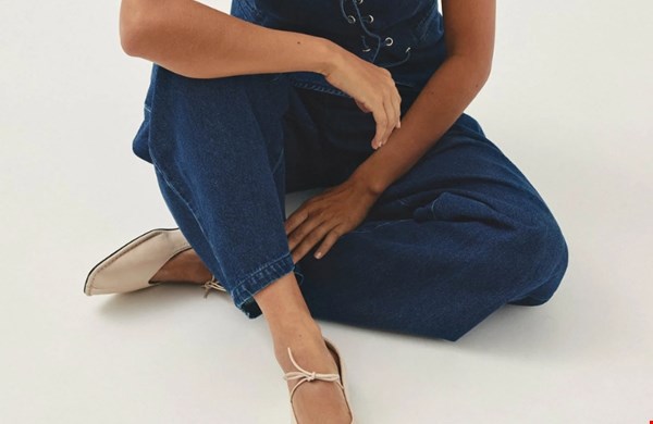 Sway cream ballet flats