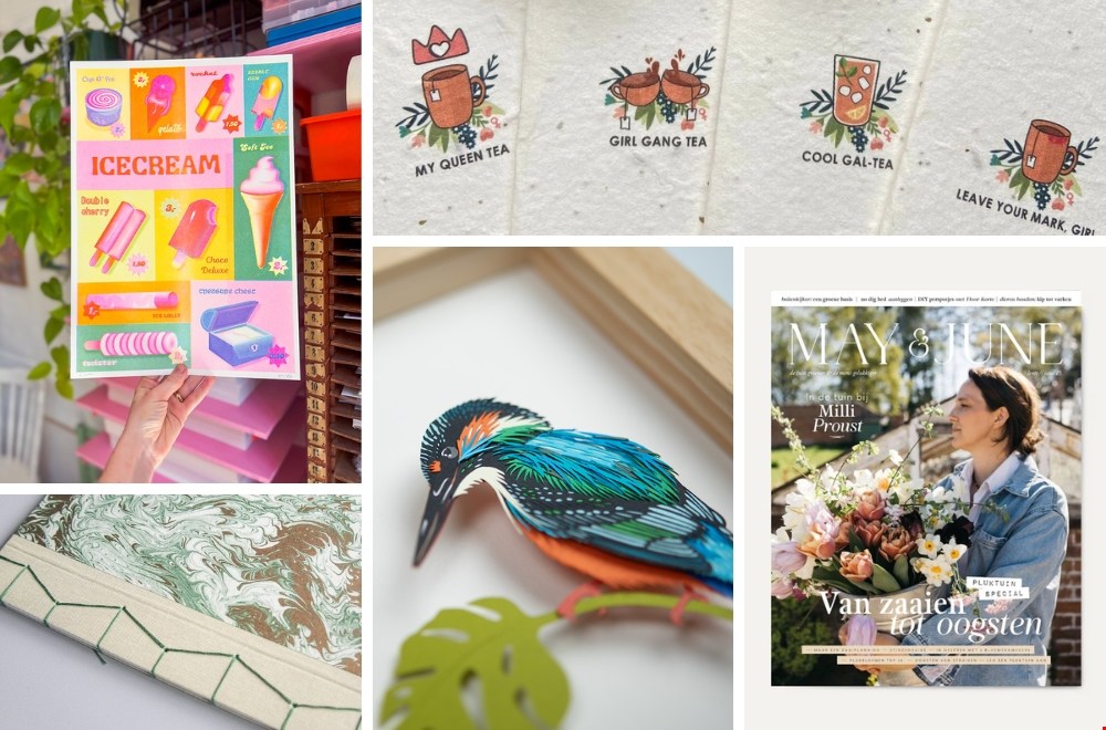 Papier hier! Van risoprints tot boekbinden