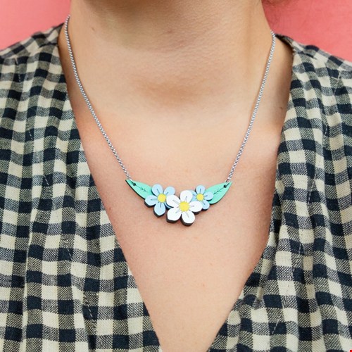 Vergeet-me-nietje ketting