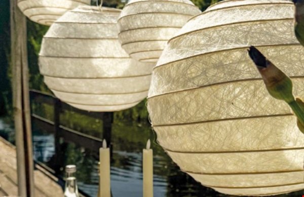 Lampion Ecru