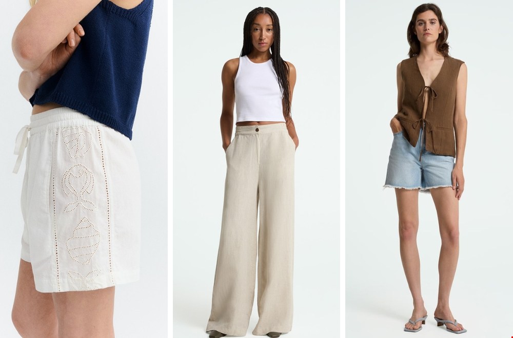 luchtige linnen blouse en zomershorts van SophieStone