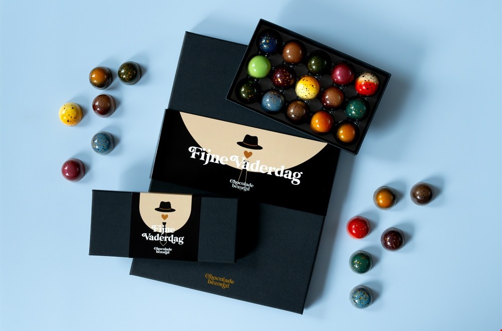 luxe chocoladecadeau van Chocoladebezorgd voor Vaderdag