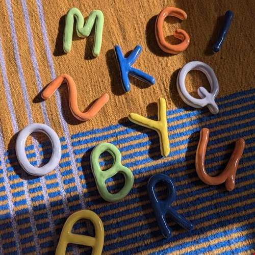 Ceramic wall letters