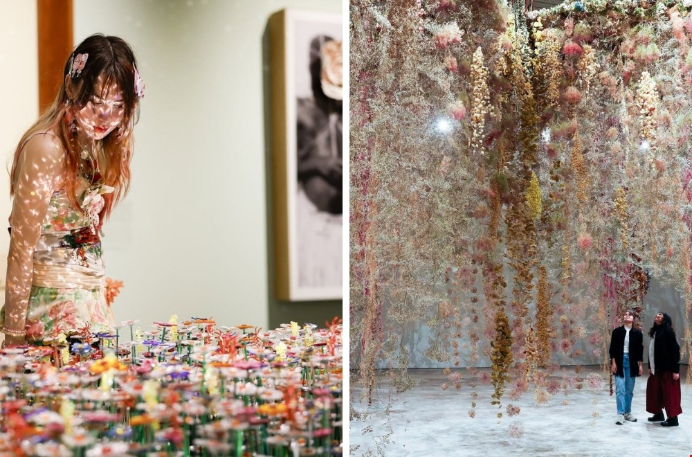Flowers Forever in de Kunsthal Rotterdam, een kleurrijke tentoonstelling over bloemen in kunst, design en mode.