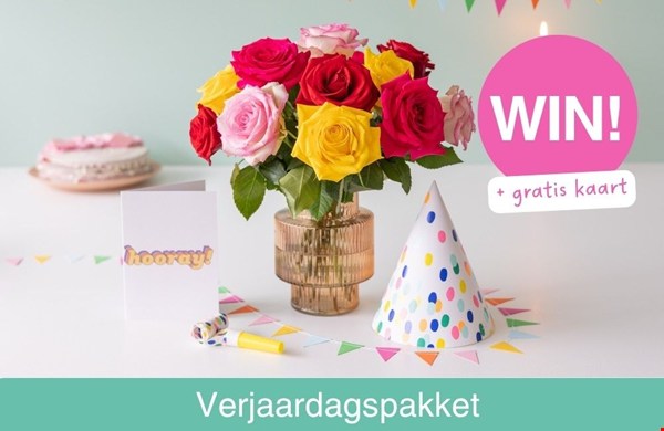 WIN 1 van de 5 verjaardagspakketten van BloomPost!