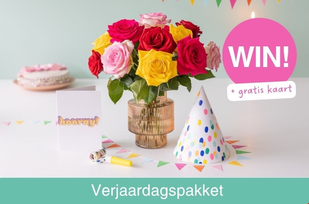 WIN 1 van de 5 verjaardagspakketten van BloomPost!