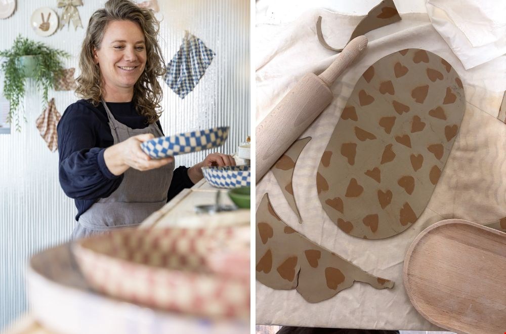 Nerikomi bij The Clay Shaper: gekleurde klei, mooie patronen en vooral lekker even uit je hoofd.
