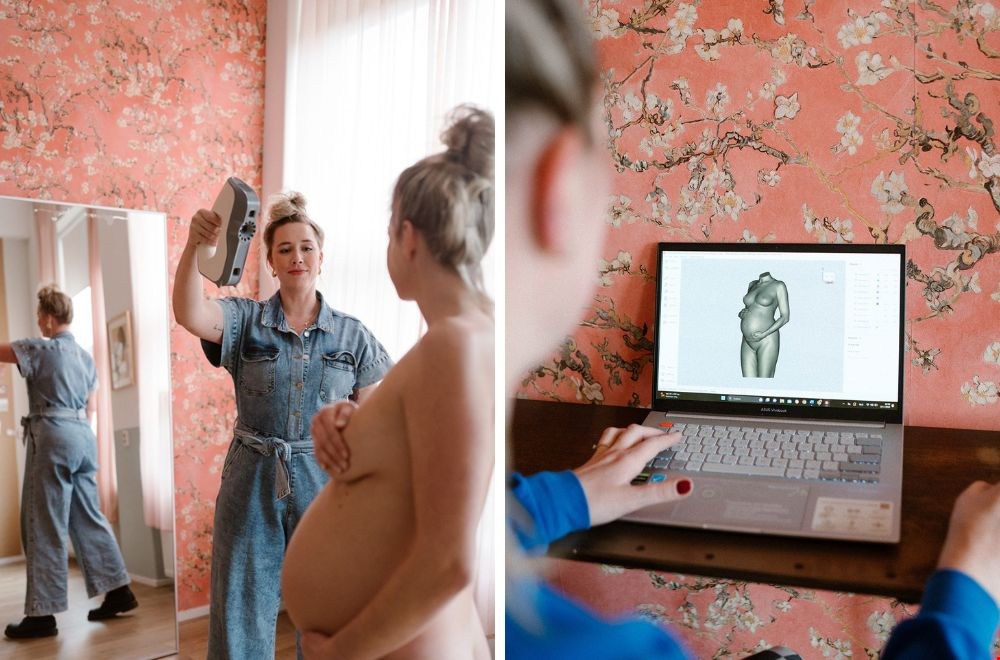 Je babybuik voor altijd bewaren? Dit 3D-zwangerschapsbeeldje is zó mooi